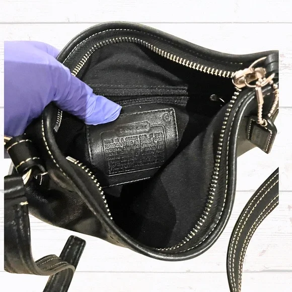 Coach Vintage SoHo Mini Bag Black Leather Crossbody - Picture 6 of 6